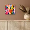 Bloemen - Kleurrijk - Stippen aluminium wit klein -sfeer4