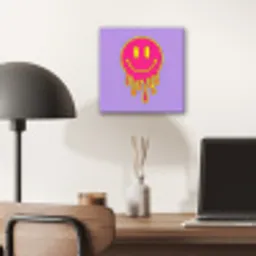 Smiley - Drip - Neon aluminium wit klein -sfeer5