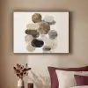 Ovaal - Kleurvlakken - Penseelstreken Textielframe zwart klein -sfeer1