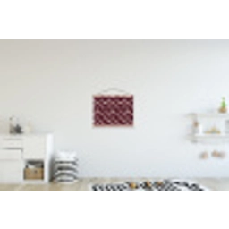 Vissen - Grafisch - Patroon - Donker textielposter latten blank klein 122 -kinderkamer