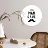Quotes - Little man cave - Spreuken - Jongens - Kind Wandcirkel kunststof plaat 5mm dik klein -sfeer4
