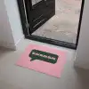 Roze - Tekstwolk - Groen - BLAH BLAH BLAH Deurmat klein -sfeer5