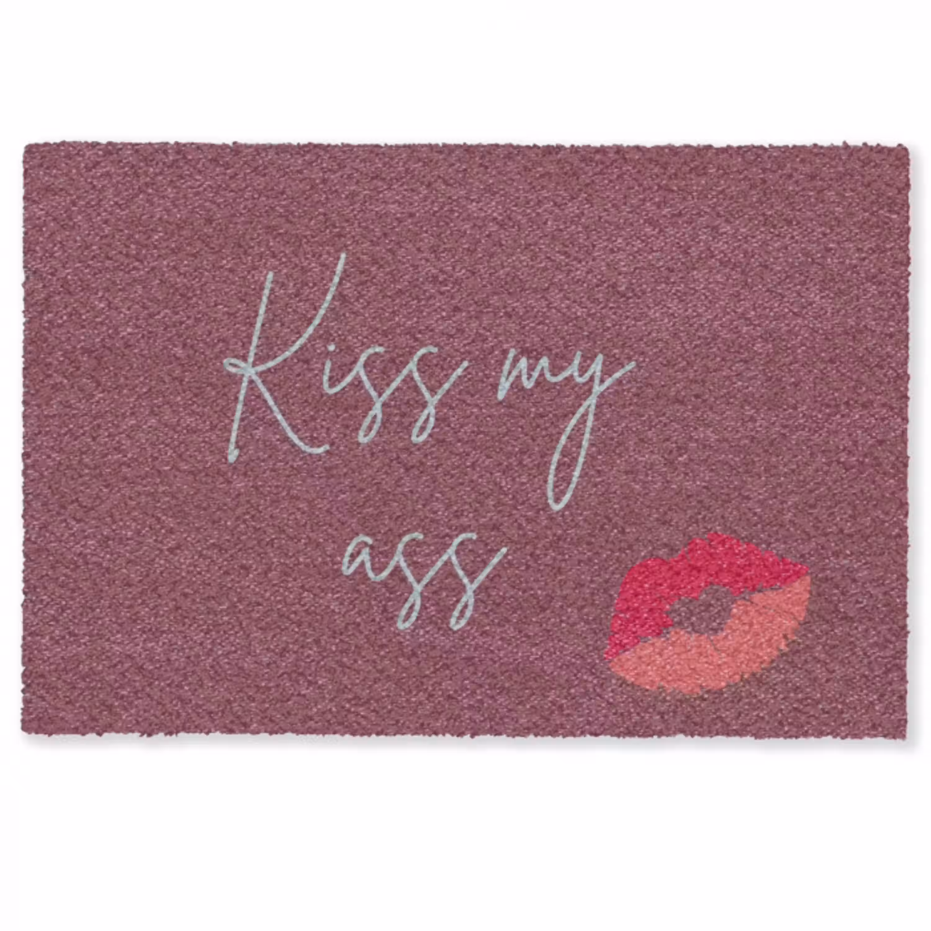 Kiss my ass - Lip - Bordeaux Deurmat klein -zkaufland3d