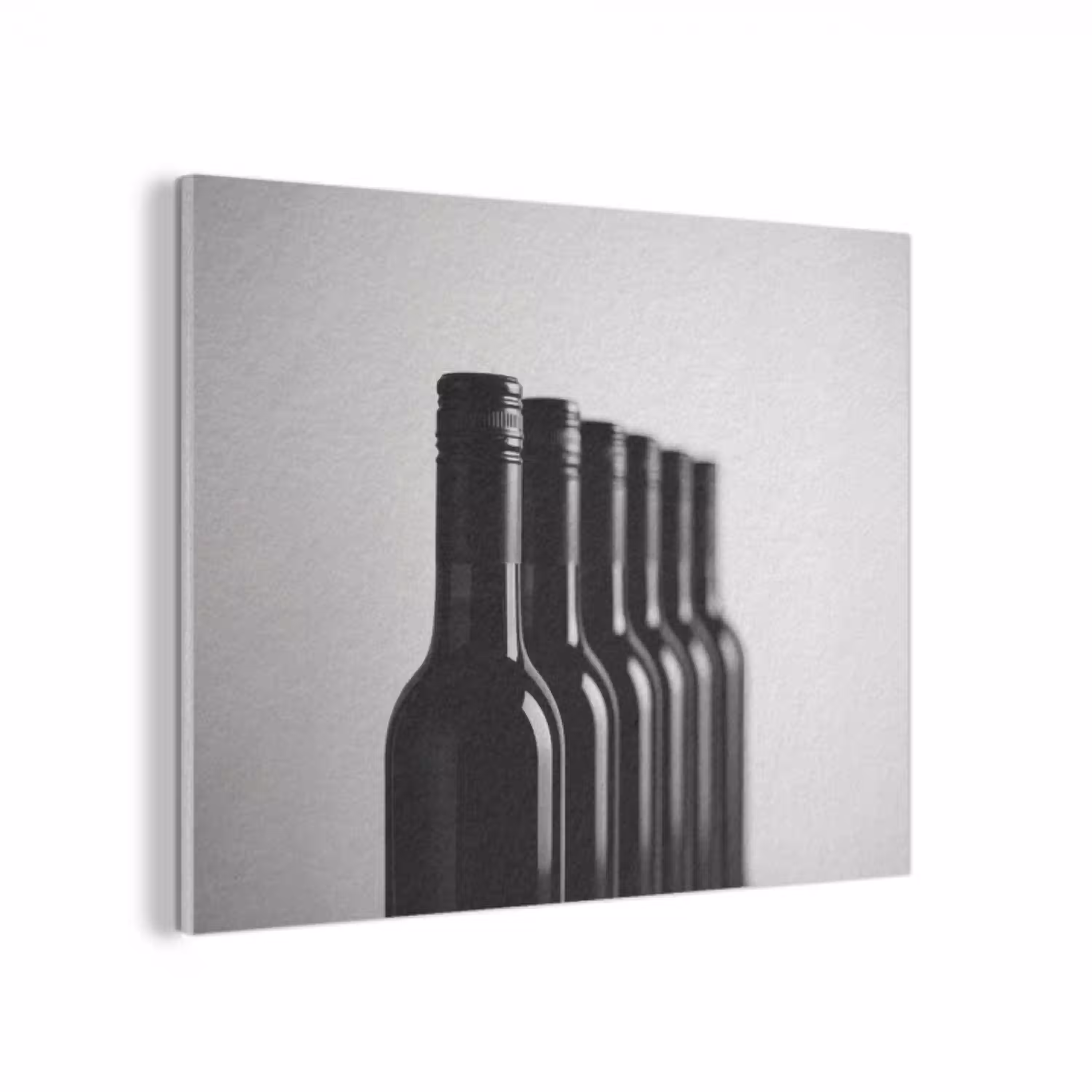 Wijnflessen - Zwart - Minimalistisch PET vilt klein -3d
