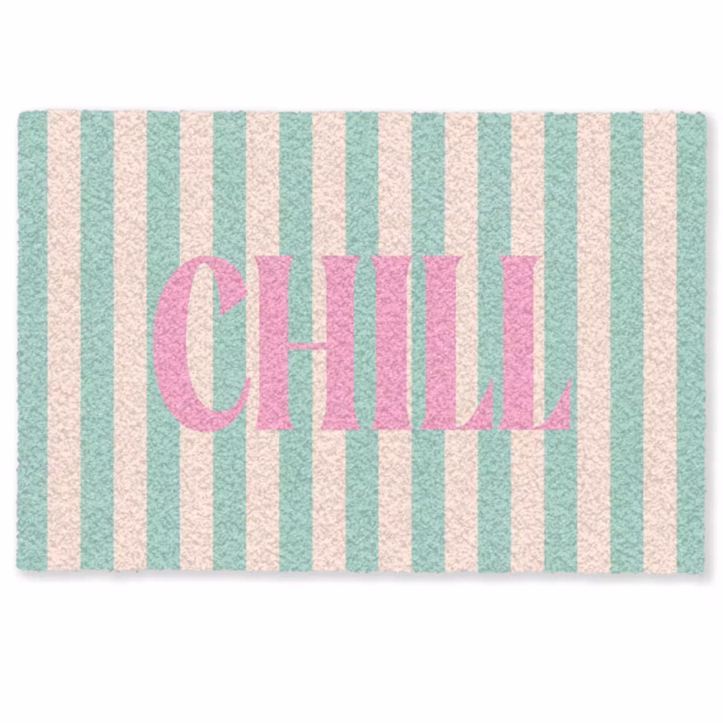 Roze - Groen - Strepen - Chill Deurmat klein -zkaufland3d