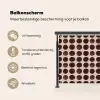 Stippen - Patroon - Bruin Balkonbeschermer Duitsland klein 596 -specs_NL