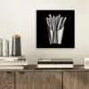 Frietjes - Futuristisch - Zilver aluminium wit klein -sfeer1