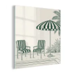 Terras - Illustratie - Groen plexiglas 5mm klein -z3d