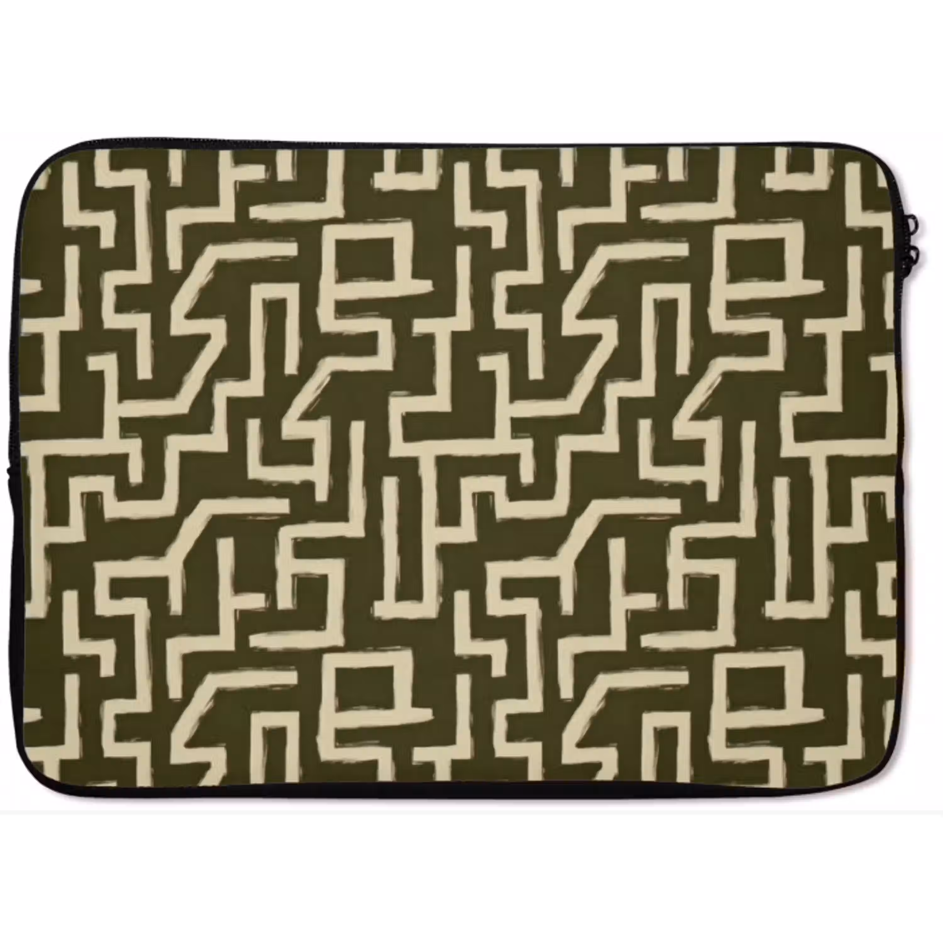 Abstract - Lijnen - Groen laptophoes neopreen klein 279 -zkaufland3dotto