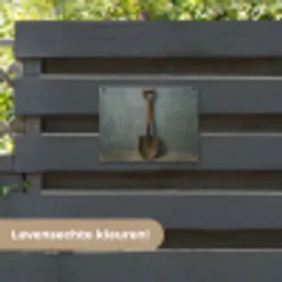Schep - Gereedschap - Schilderij tuinposter los doek klein -sfeer3