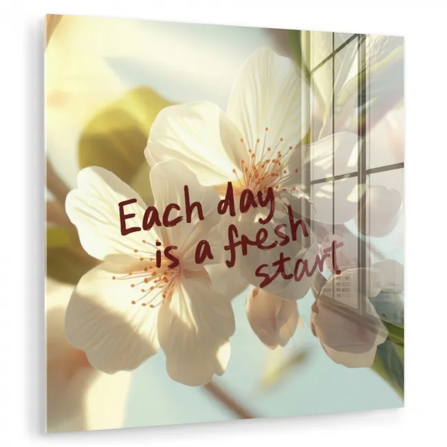 Bloesems - Zonlicht - Quote - Wit plexiglas 5mm klein -zzzproduct_nieuw