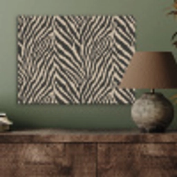 Zebra - Klassiek - Zwart PET vilt klein 837 -sfeer2