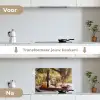 Picknick - Wijn - Kaasplankje keuken achterwand spatscherm klein -voor_na_NL