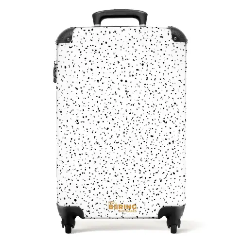 Kleine stipjes over een witte achtergrond NBS - Handbagage koffer - Kinderen Unisex middel -productfoto_recht