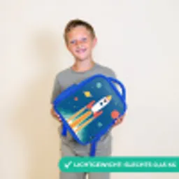 Raket - Planeten - Ruimte Kinderrugzak - Blauw middel -sfeer1_NL