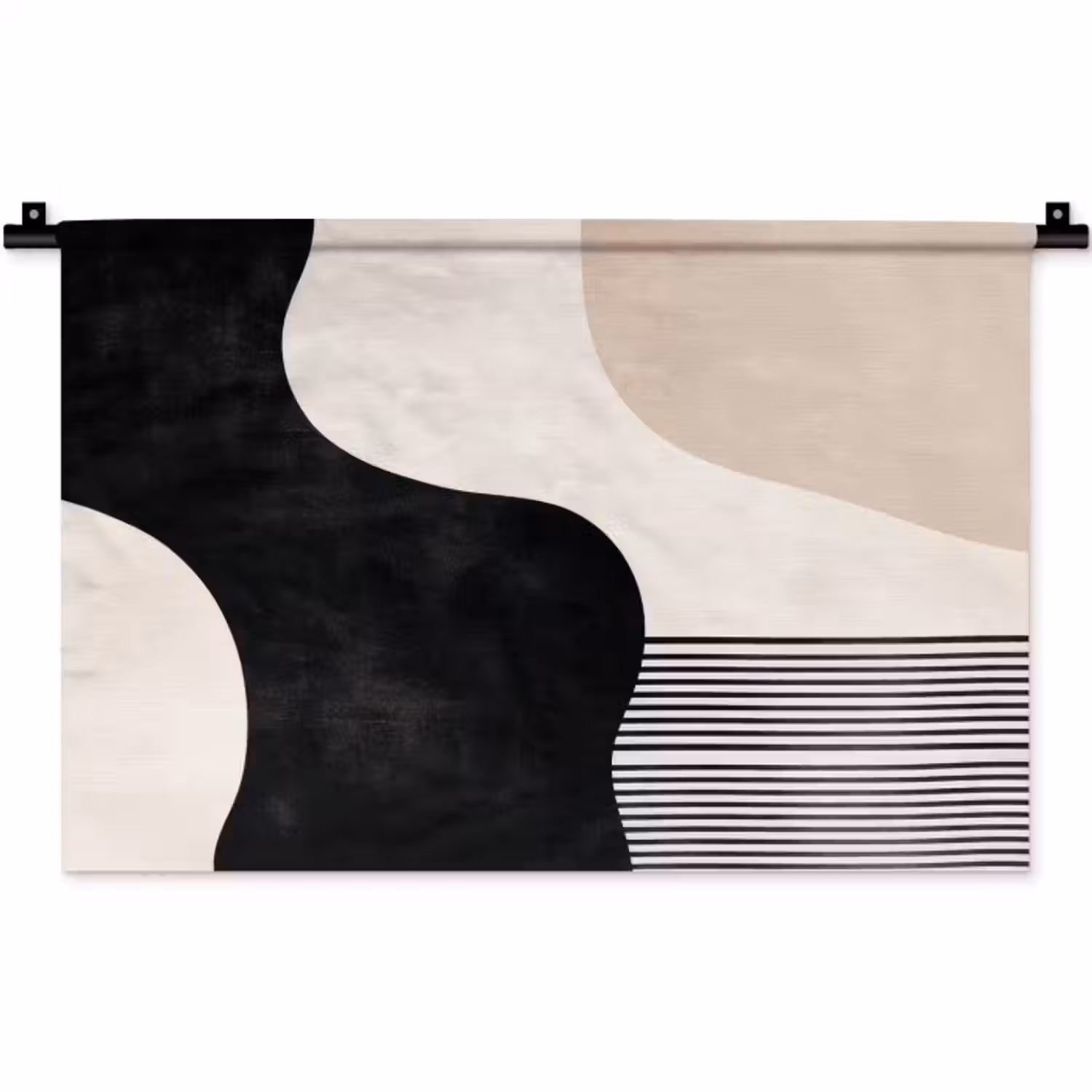 Wandkleed - Abstract - Japandi - Beige - Modern