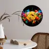 Spaghetti - Graffiti - Verf - Kleurrijk - Eten - Modern Wandcirkel behangsticker klein -sfeer3