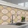 Mandala - Bohemian - Bloemen - Patronen keuken achterwand 2 middel 871 -3d_schuin