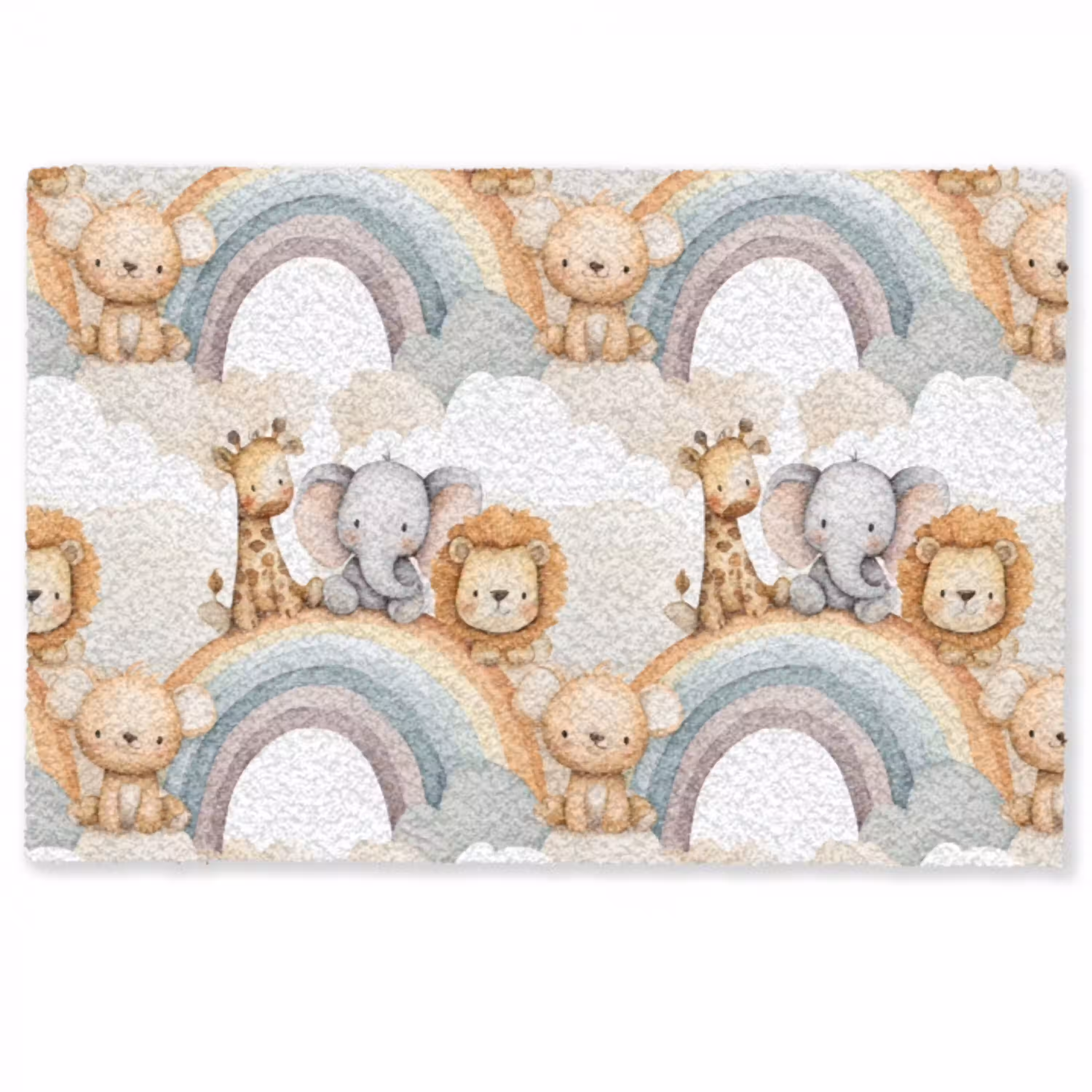 Safari - Regenboog - Kleurrijk Deurmat klein 898 -zkaufland3d