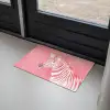 Zebra - Pink - Verf Deurmat klein -sfeer2