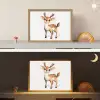 Hert - Dier - Bruin Light Box met batterij (Wandlamp kind) middel -sfeer3_kind