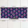 Patroon - Framboos - Retro keuken achterwand 2 middel 871 -3d