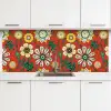 Design - Bloemen - Hippie - Retro keuken achterwand 2 middel 871 -3d