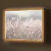 Graspluimen - Wind - Beige - Mistig Light Box met batterij (Wandlamp) middel -z3d_website