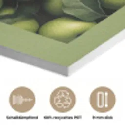 Appels - Groen - bladeren PET vilt klein -closeup_DE