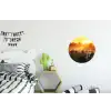 Koeien - Zonsondergang - Weiland - Dieren Wandcirkel aluminium klein -kinderkamer