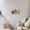 Vlinder op zomerbloem Tuinposter op houten frame 2 cm dik klein -sfeer1
