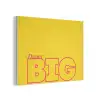 Dream big - Geel - Grafisch PET vilt klein -3d