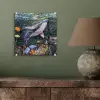 Mozaïek - Walvis - Koraal - Water plexiglas 5mm klein -sfeer3