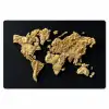 Wereldkaart - Pasta - Zwart Placemat vinyl groot -zzsfeer1_Kitchenyeah-website