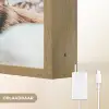 Wolf - Sneeuw - Winter - Dieren - Natuur - Sneeuw Light Box met batterij (Wandlamp) middel -USP_websiteoplaadbaarNL