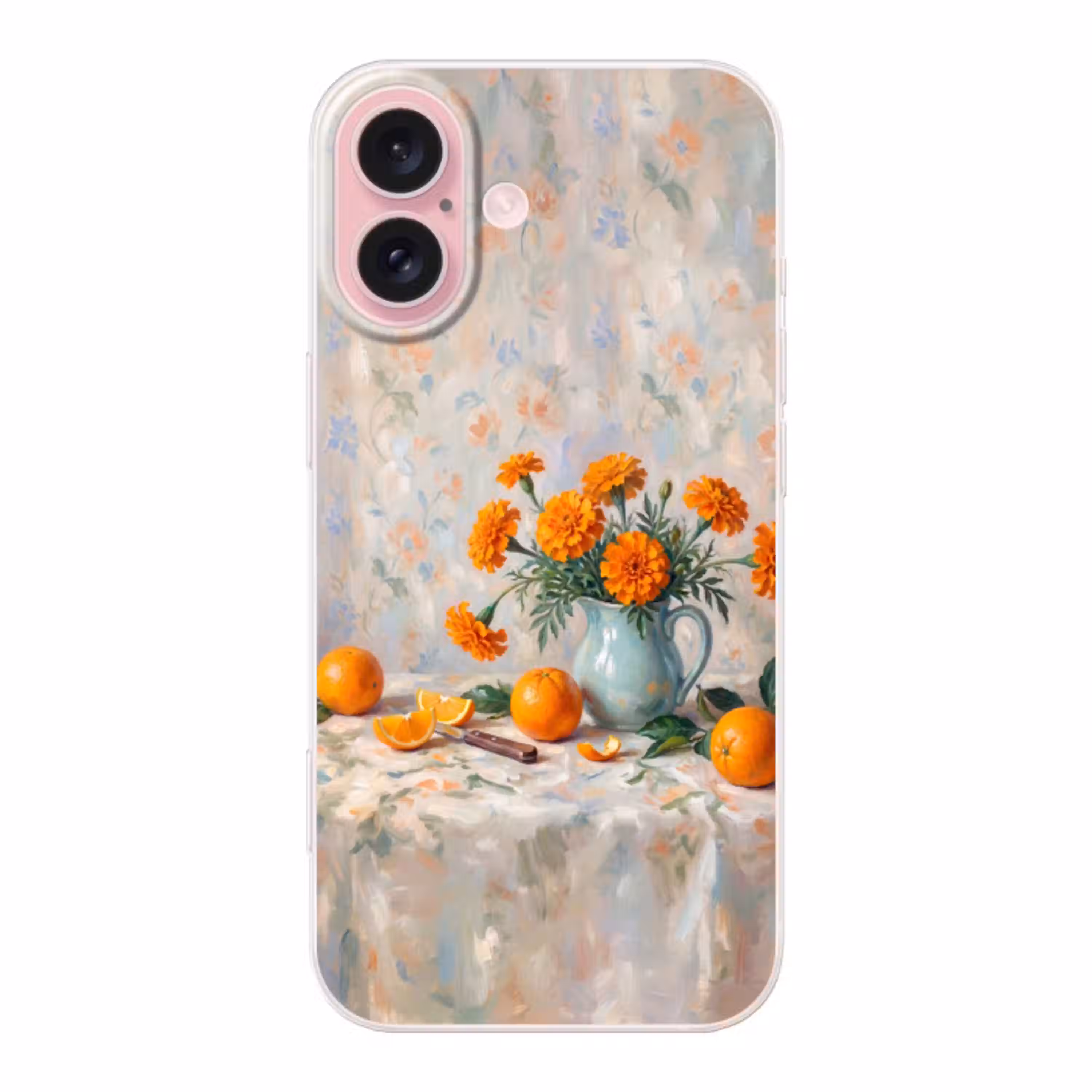 Eten - Oranje - Kunst Apple iPhone 16 klein -3d