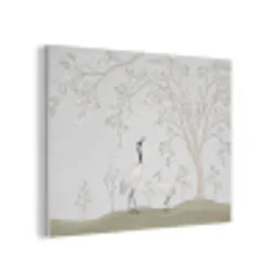 Minimalistisch - Kraanvogels - Blauw PET vilt klein -3d