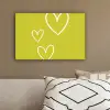 Groen - Hartjes - Wit canvas 2cm klein -sfeer3
