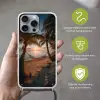 Palmbomen - Hangmat - Strand - Zonsondergang Hoesje iPhone 16 Pro Max met koord klein -sfeer2_NL
