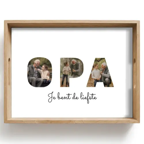 Opa - Lettercollage Dienblad Rechthoek middel -z3d_shopping