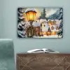 Kerstdorp - Huizen - Sneeuw - Kerst canvas 2cm klein -sfeer4
