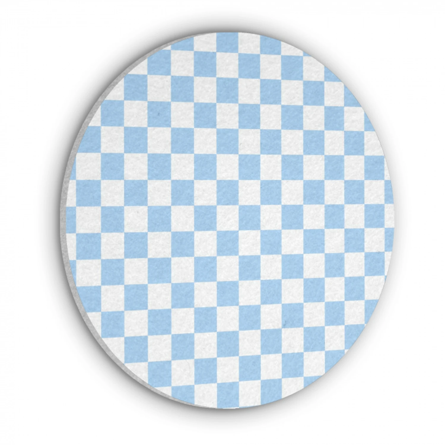 Schaakbord - Klassiek - Blauw Akoestische PET Vilt - Rond klein 838 -3d