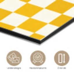 Traditioneel - Patroon - Geel aluminium wit klein 46 -closeup_NL