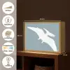 Dino - Pteranodon - Dinosaurus - Blauw Light Box met batterij (Wandlamp kind) middel -USP_websiteoverzichtNL