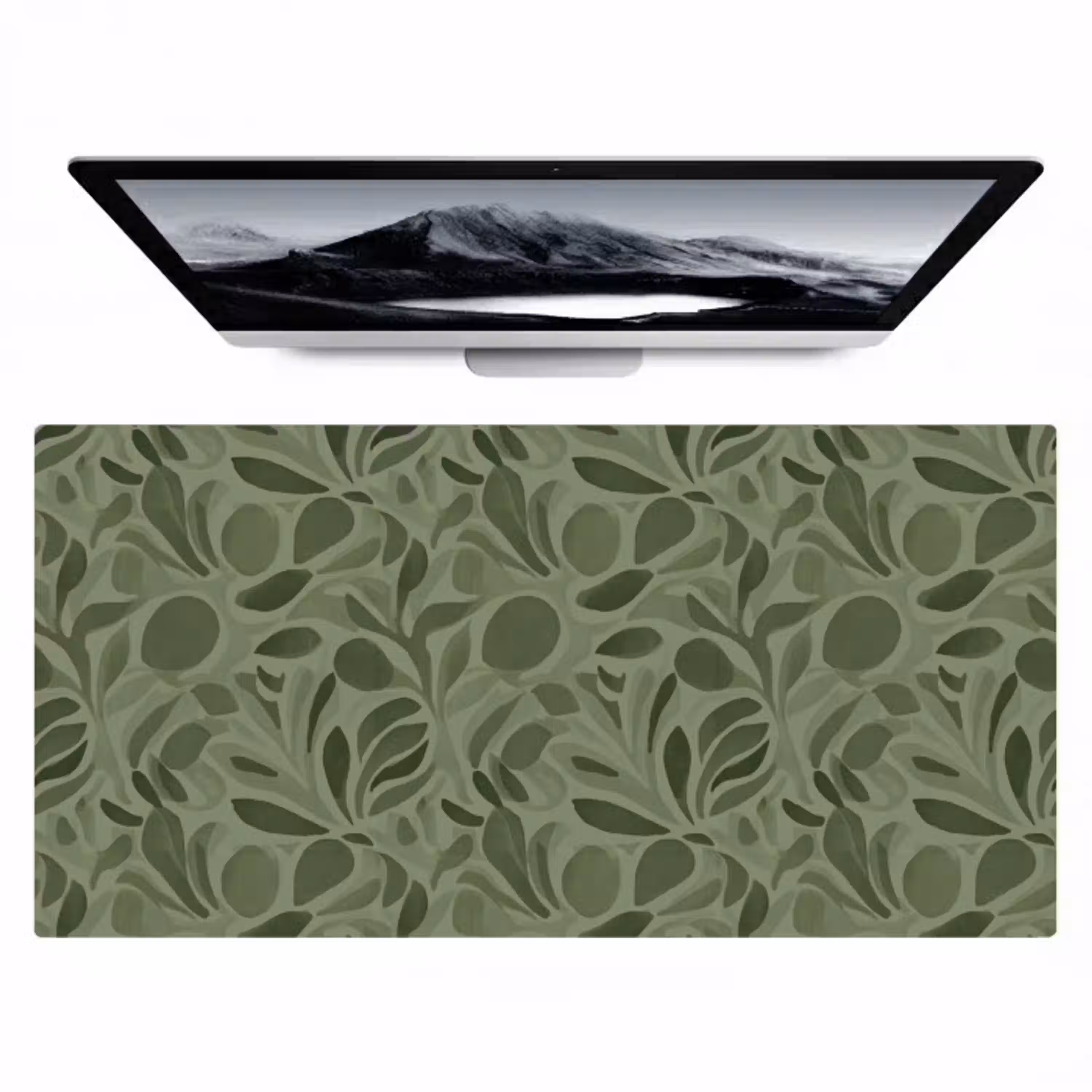 Sereen - Bladeren - Groen Muismat XXL klein 681 -zzz3d