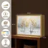 Winter - Bomen - Natuur - Acryl - Kunst Light Box met batterij (Wandlamp) middel -USP_websiteoverzichtNL