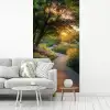 Pad - Bloemen - Park fotobehang vinyl groot -woonkamer