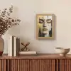 Abstract - Goud - Gezicht - Lippen Light Box met kabel (Tafellamp) klein -sfeer2