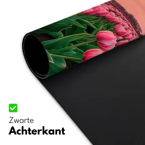 Tulpen - Molen - Nederland Muismat XXL klein -sfeer2