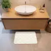 Abstract - Motief - Beige Badmat klein 997 -sfeer1